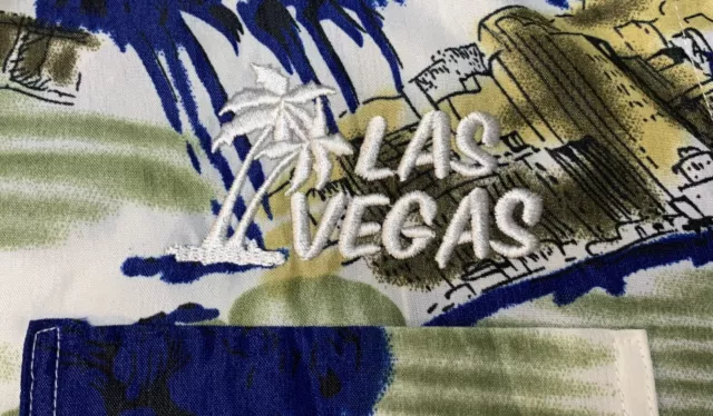 RARE Adonis Las Vegas Hotels Camp Shirt Hawaiian Aloha Mens Sz L Chest 47” EUC 2
