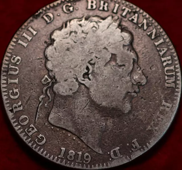 1819 Great Britain Crown Silver Foreign Coin
