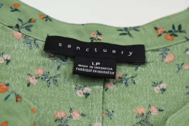 Sanctuary Womens Craft Sleeveless Top Split V Neck Button Front Vent Floral LP 3