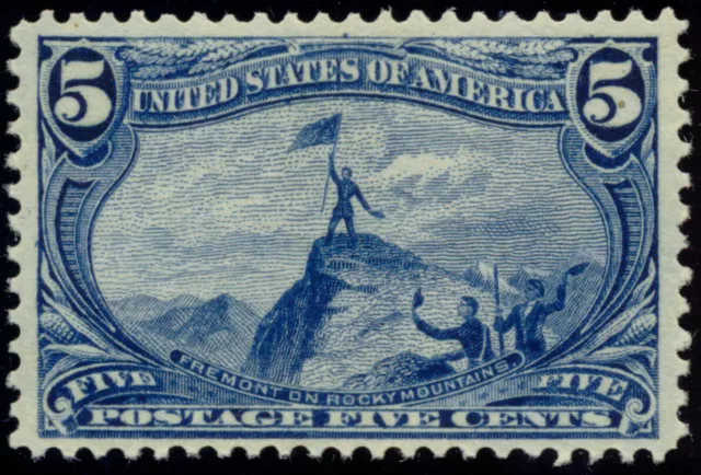 US 288 5c 1898 Trans-Mississippi Exposition Rocky Mountains PSAG grade 00 NH