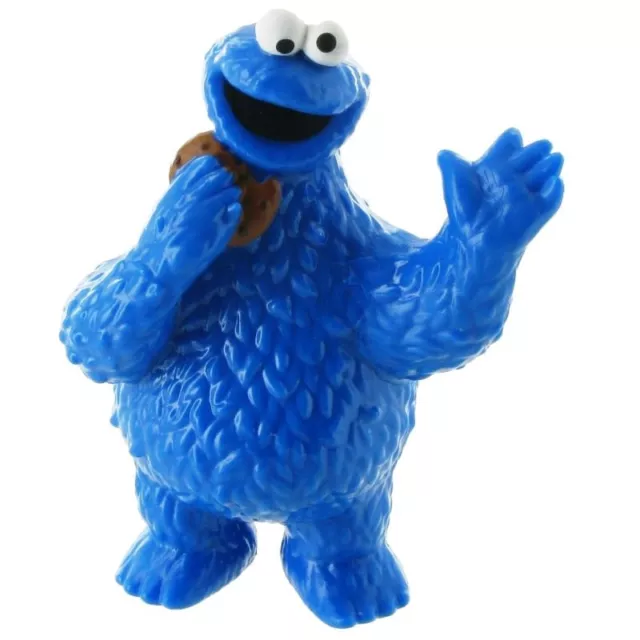 Comansi Sesame Street Cookie Monster Personaggio In Gomma Rubber Figure 90124