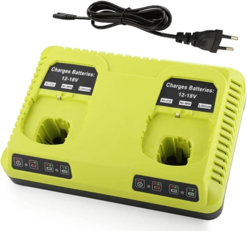 Chargeur Dosctt Pour Batterie Ryobi 9.6V-18V - Vert, Garantie 1 An, Neuf