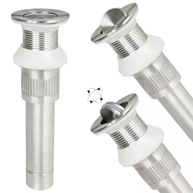 Acero Inoxidable Pop Up Clic Clac Desagüe Baño Fregader Cocina Sanlingo