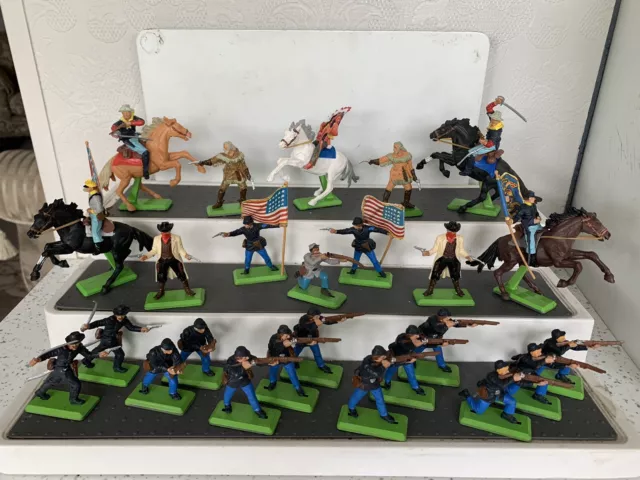 Britains Deetail ACW,Wild West 7th Cavalry & Other Figures Bundle..Excellent…