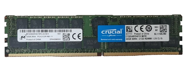 OWC 32GB (2x16GB) DDR4 2133MHZ PC4-17000 CL15 2RX8 ECC SO-DIMM 1.2
