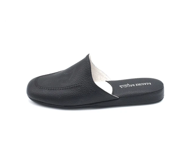 Pantofole Invernali Uomo TEGELE In Memory Foam - Calde, Confortevoli, Suola Antiscivolo In Gomma - Finta Pelle Scamosciata, Nero 4748