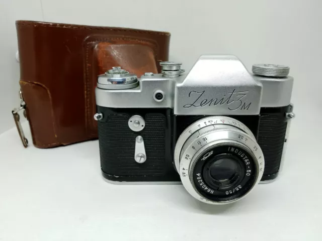Classic ZENIT 3M 35mm Film SLR 39mm Screw lens Industar 50mm