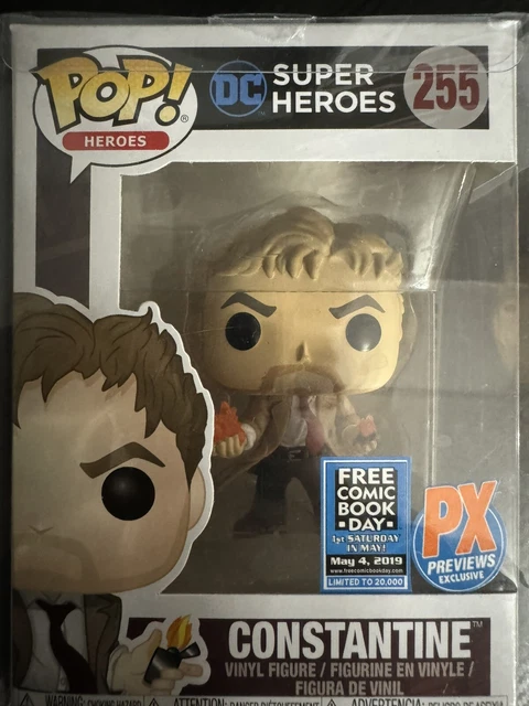 Funko POP! DC Super Heroes #255 Constantine PX Previews FCBD Ltd 20k W/Protector