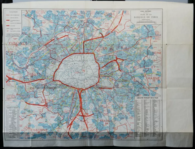 Ancien Plan De Paris et Banlieue Parisienne - Éditions L'Indispensable