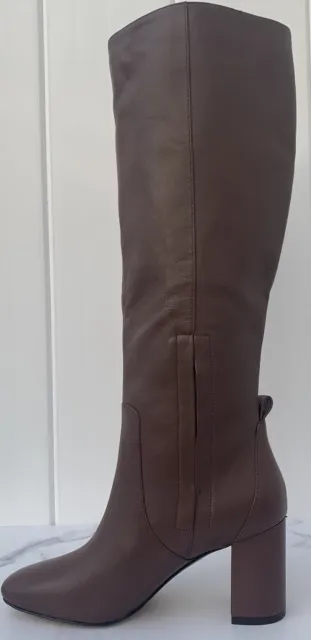 COLE HAAN Leather Chrystie Tall Chestnut Brown Knee High Boots Women's Size 5