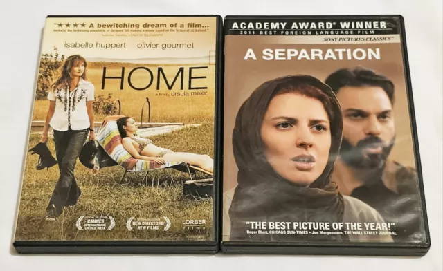 Home (French) Isabelle Huppert & A Separation (French, Persian, Farsi) DVD