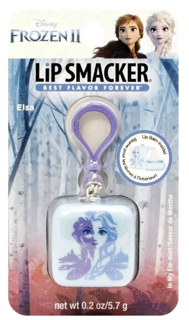 Disney Frozen 2 Elsa  Lip Smacker Cube Lip Balm Keychain Clip In My Else-Mint