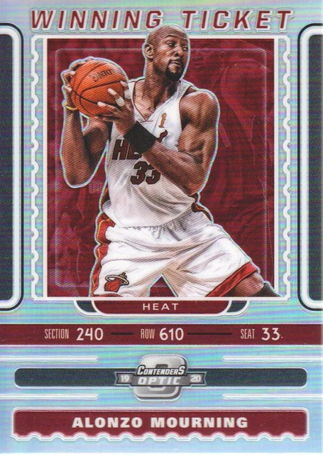 2019-20 Panini Contenders Optic Basketball Winning Tickets #21 Alonzo Mourning
