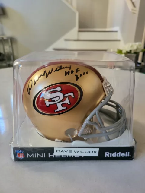 Dave Wilcox Autographed/Signed Mini Helmet San Francisco 49ers C