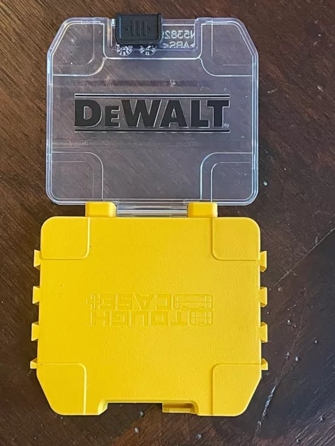 DeWalt TOUGHCASE+™ caja de bits pequeños, carcasa, almacenamiento de caja pequeña, amarillo, vacío