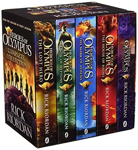 The Heroes of Olympus by Rick Riordan The Complete 5 Books Collection Box Set...