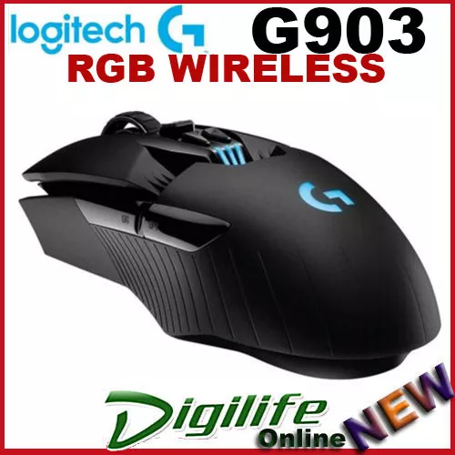 Logitech G903 HERO LIGHTSPEED Wireless Gaming Mouse 16K Optical 910-005674