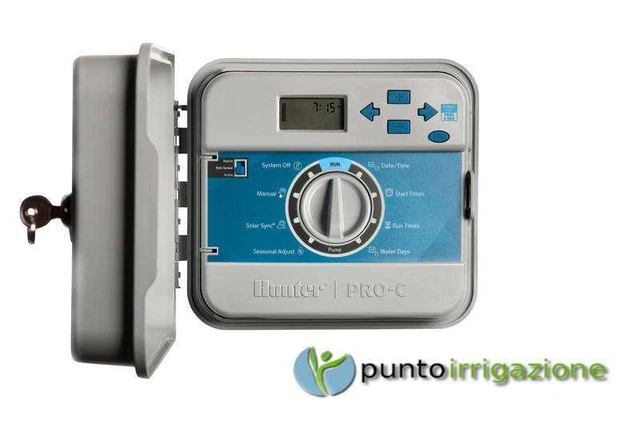 Programmatore centralina Hunter PRO C modulare base 4 zone PC-401-E da esterno