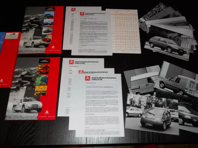 CITROEN dossier de presse media press kit Mondial PARIS édition 1992 français