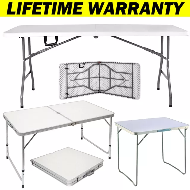 Folding Camping Table Heavy Duty Picnic Garden Patio Dining BBQ Party Market NEW