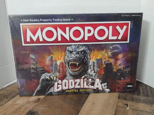 2020 Hasbro Monopoly Godzilla Monster Edition Board Game New & Sealed