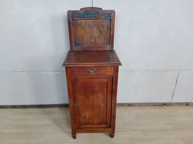 Bedside Table Single IN Solid Wood Set Intact And Original Of Period 900' Fne St