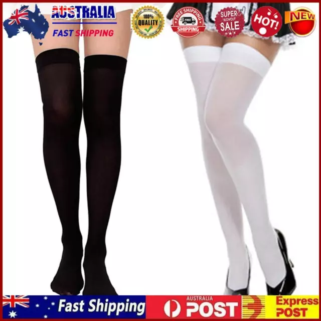 Women Fashion Thigh High Stockings Student Girls Winter Solid Casual Long Socks