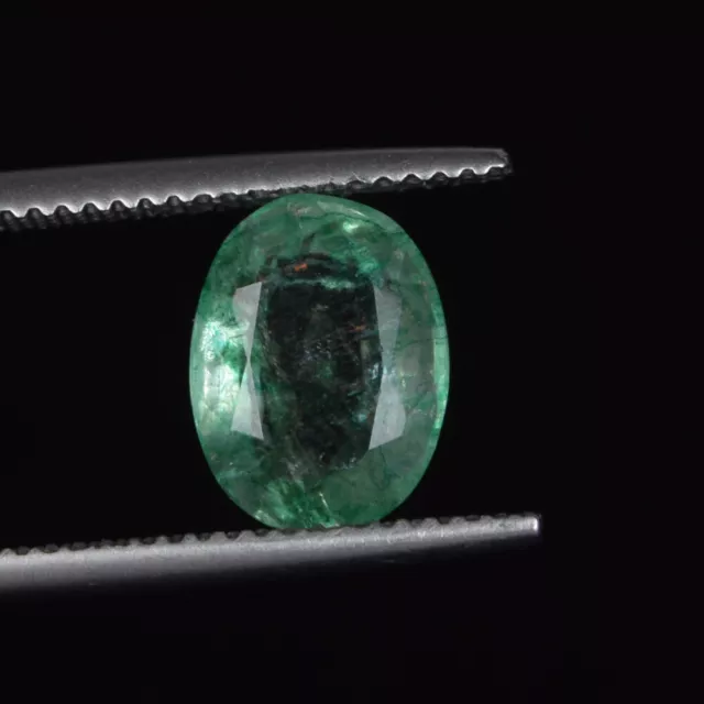 Natural Certified Loose Green Emerald 2.40 Ct. Faceted Oval Cut Gemstone