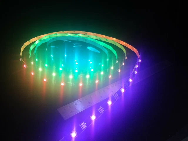 🇬🇧NEOPIXEL-COMPATIBLE ADDRESSABLE RGB 30 LED strip clone, IP30 WS2812B ...