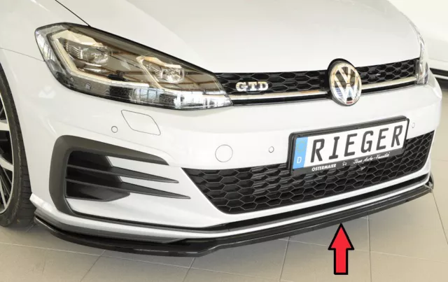 RIEGER - LÈVRE AVANT PERFORMANCE - VOLKSWAGEN VW POLO AW GTI / R LINE -  BLACK BRILLANT