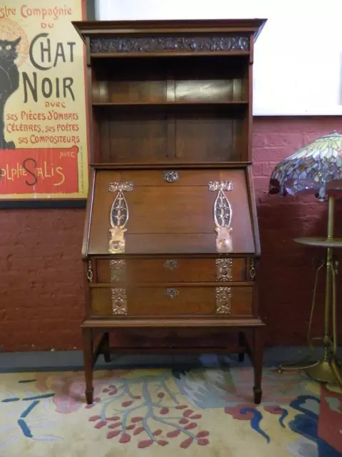 Superb Shapland & Petter Bureau Bookcase c 1900