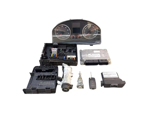 STEUERGERÄT MOTOR SCHLIESSSATZ Komplettset für VW GOLF V 1K0920864A ...