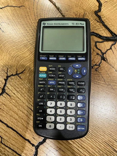 Texas Insturments TI-83 Plus Graphing Calculator Black Tested Works