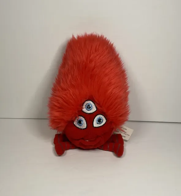 Disney - Chicken Little Baby Alien Stuffed Toy RARE Red Melvin Plush Hasbro 2004
