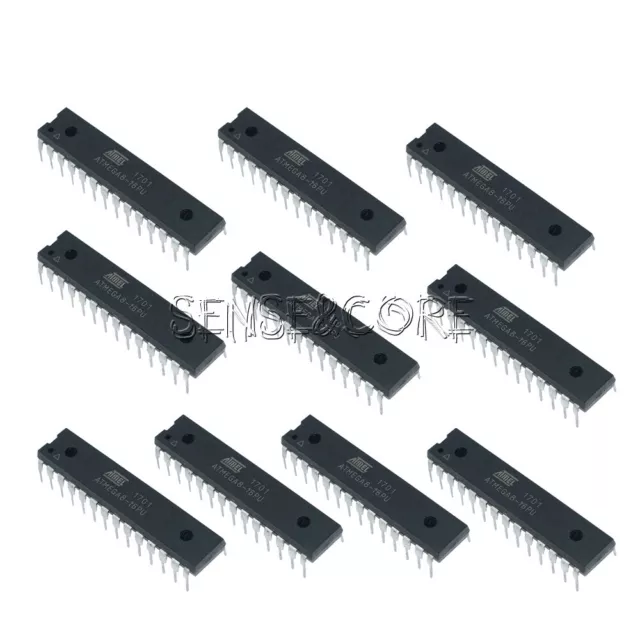 10Pcs Atmel Atmega8-16Pu Atmega8 16Pu Dip28 Dip-28 Atmega8-16Pu Ic