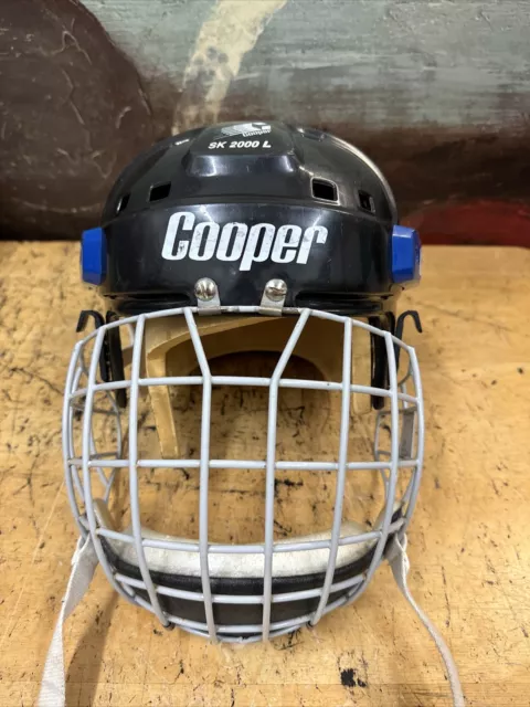 John Vanbiesbrouck Cooper Hockey Vintage Helmet SK2000 Itech N6 Dangler  Tribute Rangers HM30