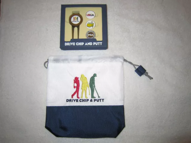 Drive Chip & Putt - Masters Repair Tool W/ Extra Markers & Valuable Pouch *New*