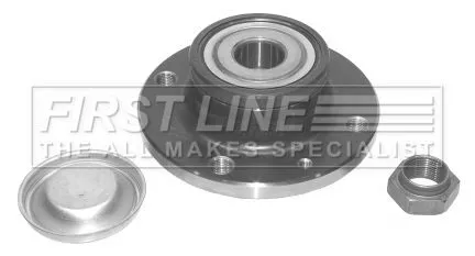 FIRST LINE Rear Right Wheel Bearing Kit for Peugeot 206 SW HDi 1.4 (07/02-07/07)