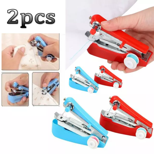 Mini Cordless Sewing Machine Portable Handheld Hand Held Stitch Home  Clothes❤️