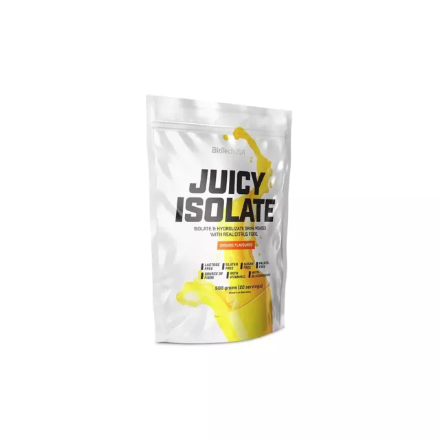 BioTechUSA Juicy Isolate - 500 g - Whey Protein Isolate Orange wie Saft # Vit-c