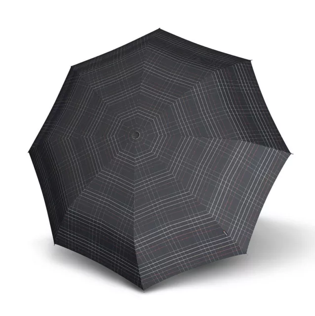 Knirps Smart & Casual Line Minimatic Light Umbrella Regenschirm Black Check