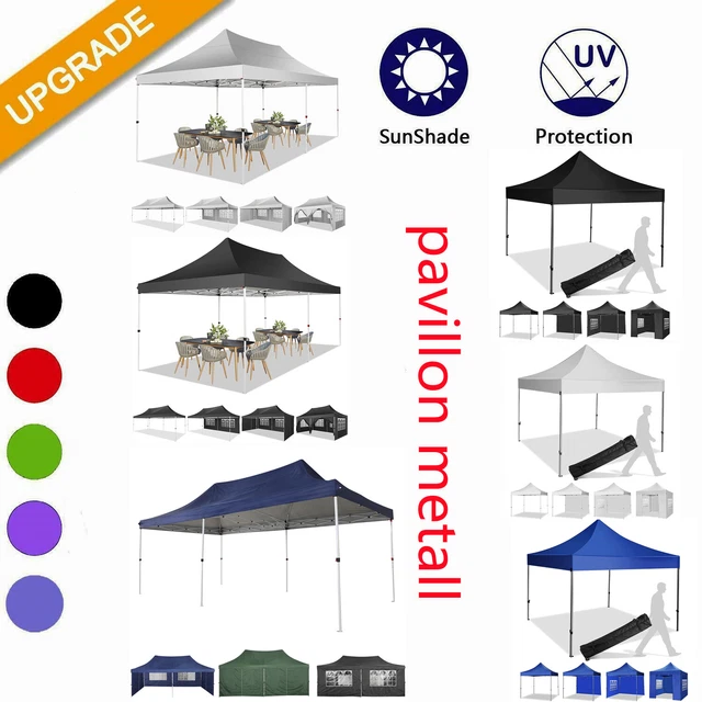 Pavillon Faltzelt Faltpavillon 3x3 3x6 Partyzelt Schwerlast Gartenpavillon Eisen