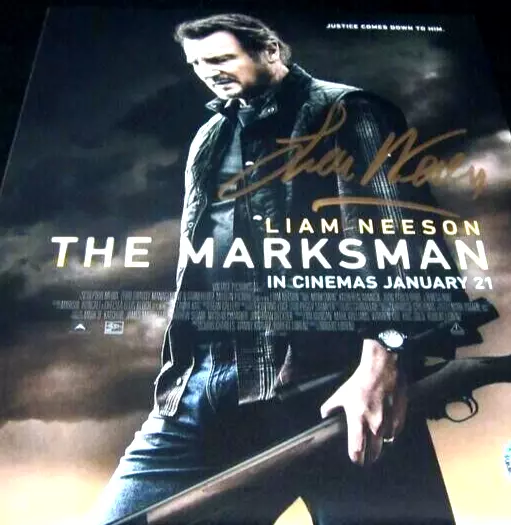 Liam Neeson signed "Marksman" 8x10 Picture nice autographed photo pic with COA
