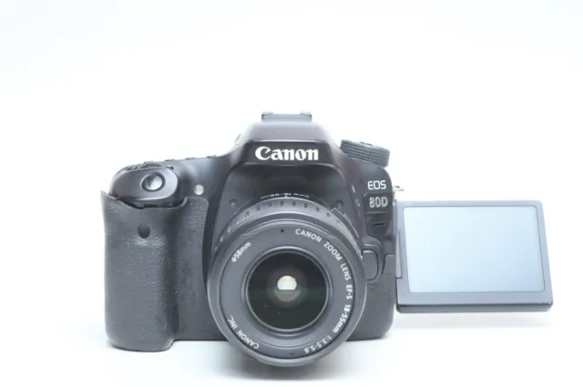 Cámara digital Canon EOS 80D SLR con lente EF-S 18-55 mm