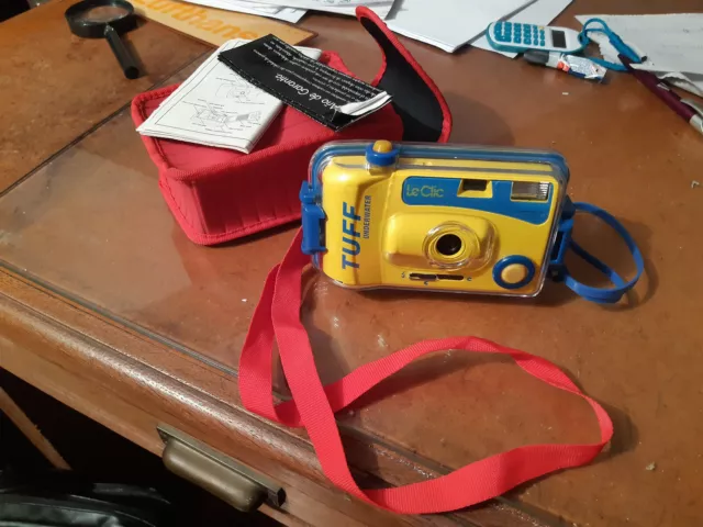 Macchina fotografica subacquea LeClic TUFF con custodia istruzionioni d'uso rara