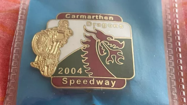 Carmarthen Dragons--2004-- Speedway Badge - Gold Metal