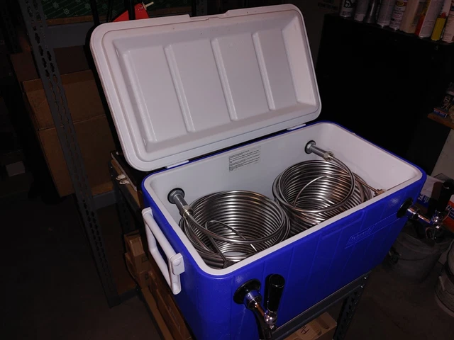 Micro Matic 2 Faucet 48 Qt. Insulated Jockey Box - 100 ft. Coils