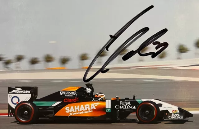 Foto firmata a mano di NICO HULKENBERG, FORCE INDIA, F1, MOTOR SPORT autografo