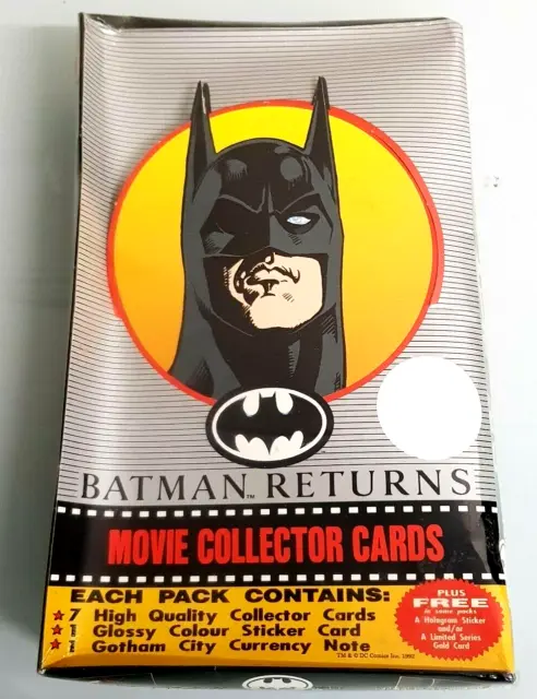 1992 Batman Returns Collector Card Box Dynamic Marketing Unopened Sealed RARE