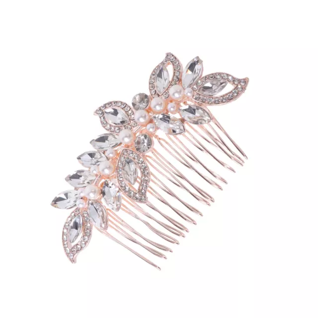 Simulated Pearl Hair Comb Bride Headwear Jewelry Insert Insertion